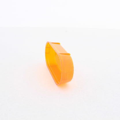 Peterson 108-15A Amber 4-1/8" Snap-On Oblong Replacement Lens with Reflector