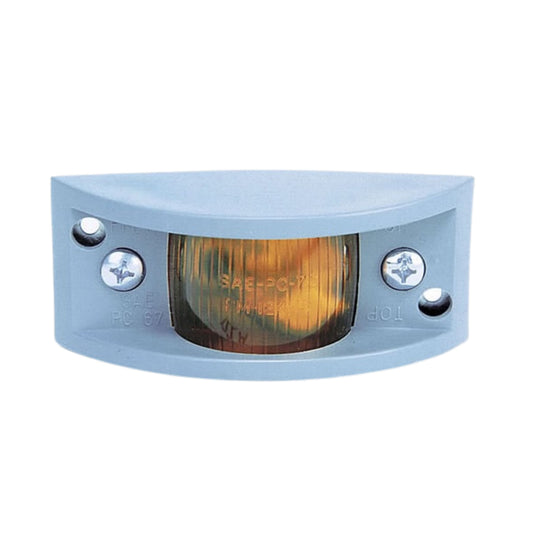 124-15A Almond Peterson Amber Rectangular Replacement Lens