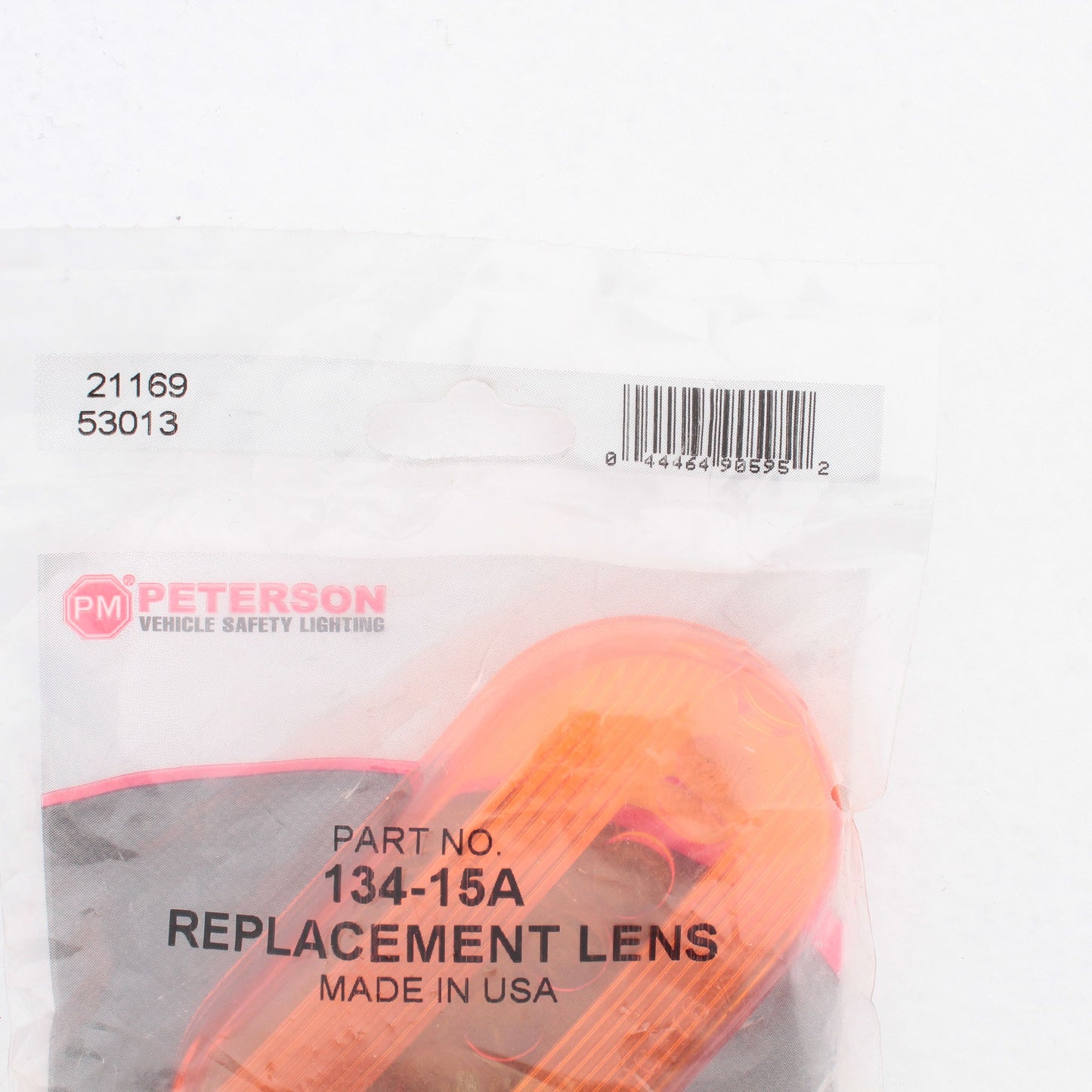 Peterson 134-15A Amber Oblong Trailer Clearance Side Marker Lens 135A Series