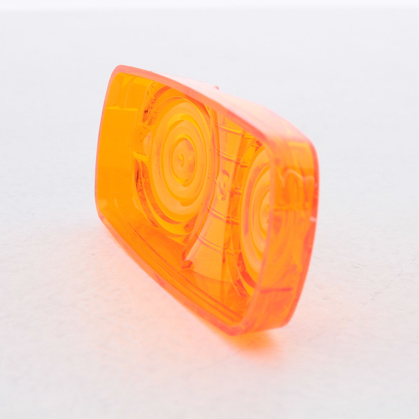 Peterson 138-15A Amber 4" Double Bulls-Eye Trailer Clearance Side Marker Lens