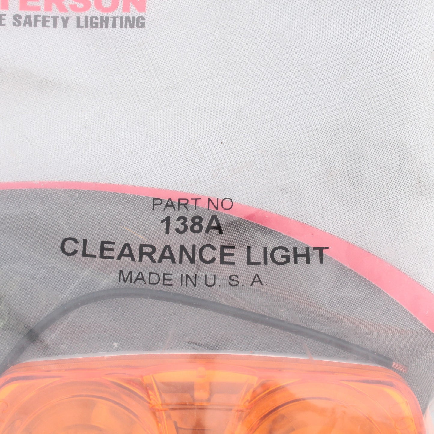 Peterson 138A Amber 4" Dual Bulls-Eye Clearance Light w/ Permastat Cast Housing