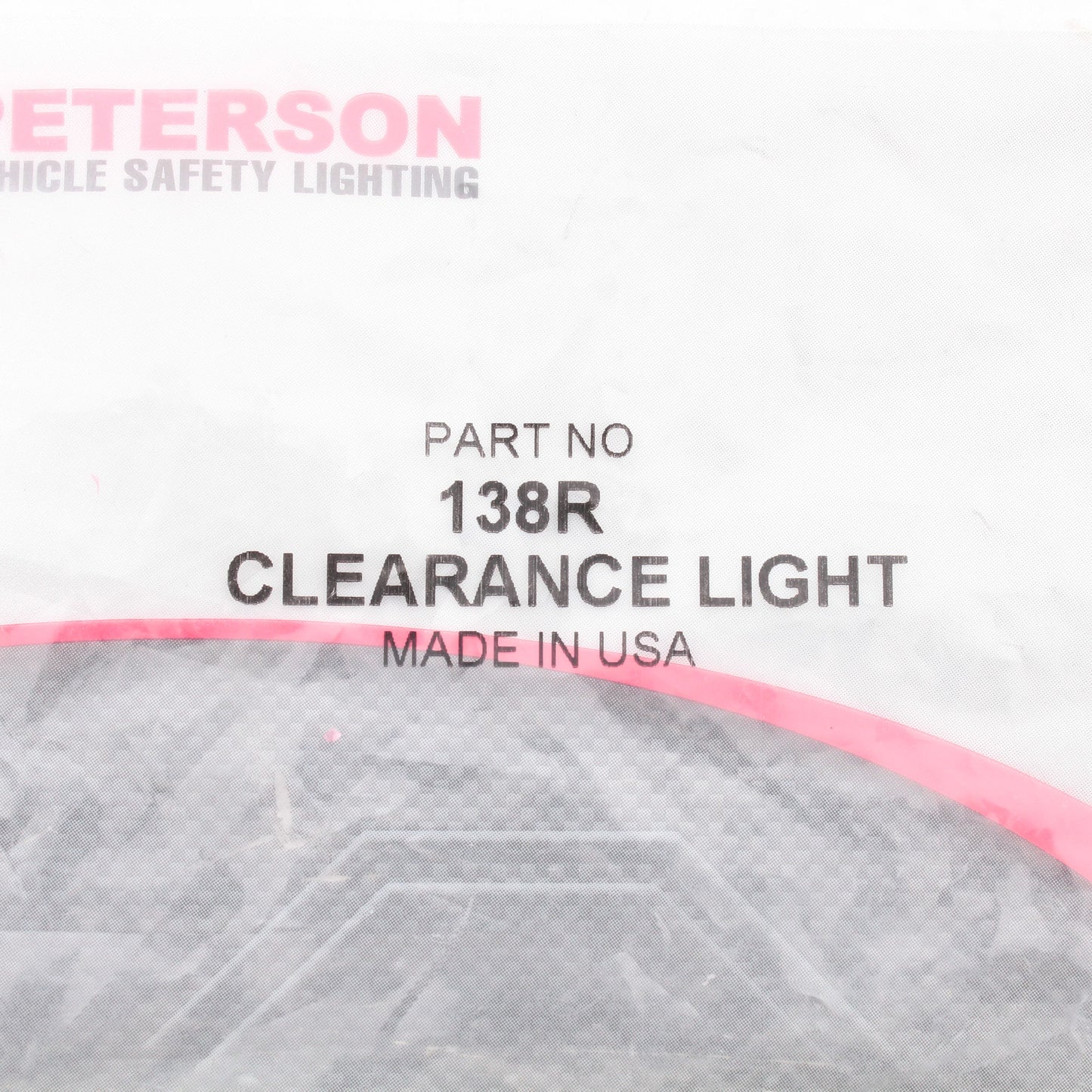 Peterson 138R Red 4" Dual Bulls-Eye Clearance Light w/ Permastat Cast Housing