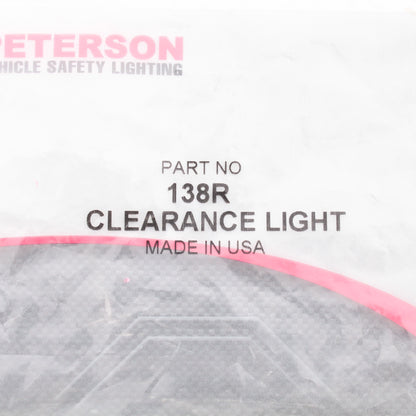 Peterson 138R Red 4" Dual Bulls-Eye Clearance Light w/ Permastat Cast Housing
