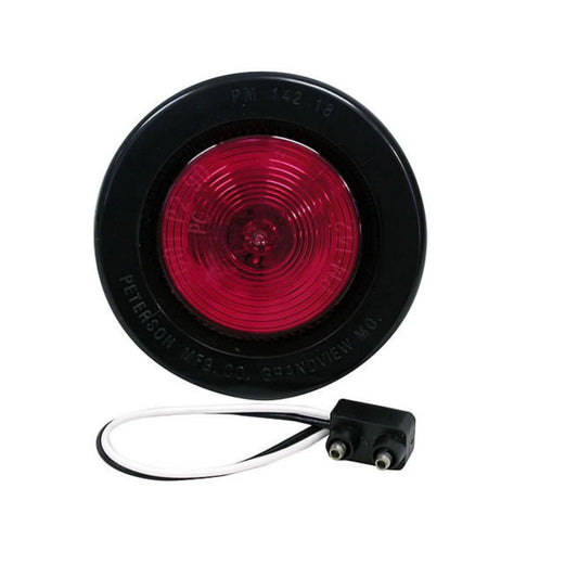 Peterson 142KR 2.5" Crystal Red Round Side Marker Light