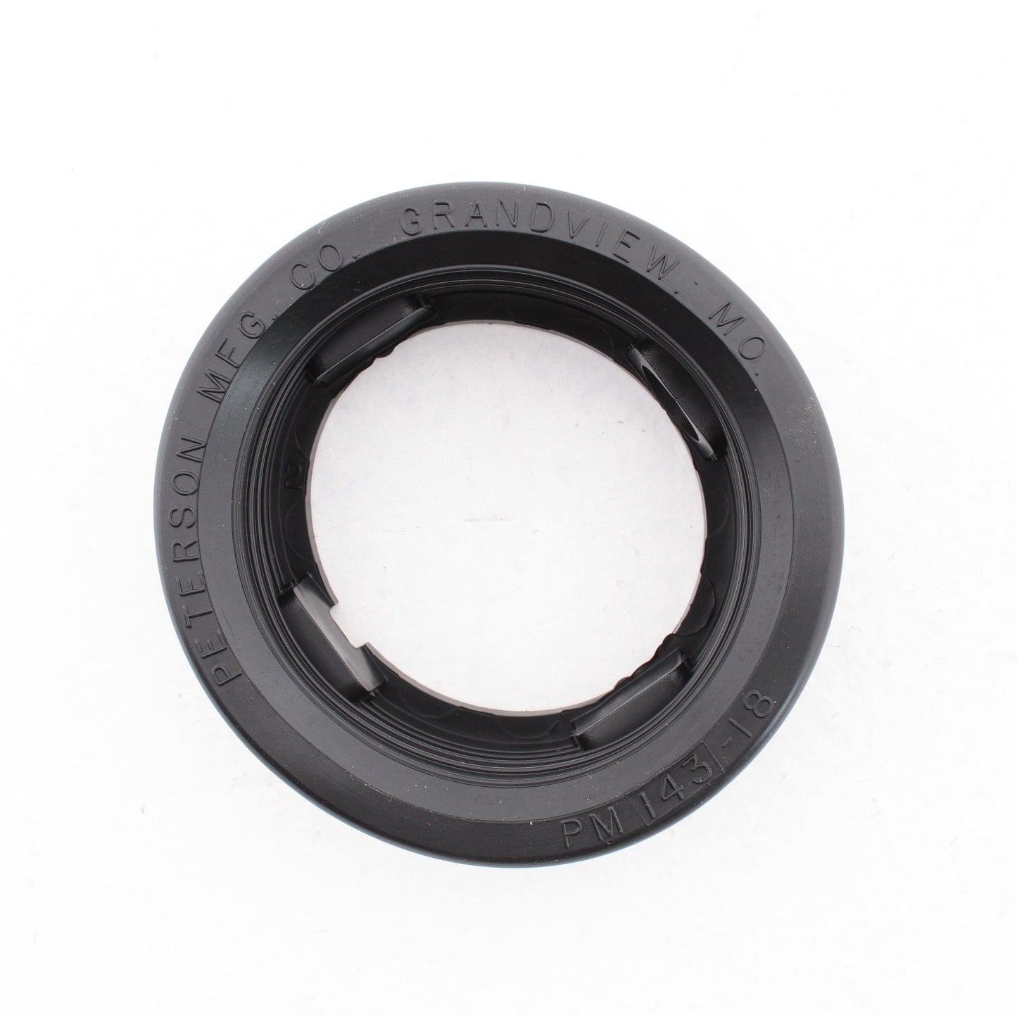 Peterson 143-18 Black 2.5" Recess Mount Light Grommet Open Back 143 Series