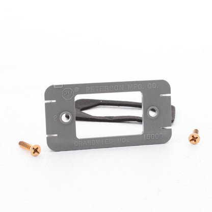 Peterson 150-09 Gray 2-7/8" Rectangular Mounting Bracket for 150 & LED153 Series