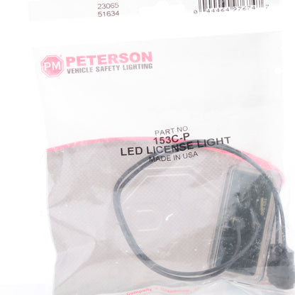 Peterson 153C-P White 2.5" Clear 1-Diode LED Utility License Plate Light