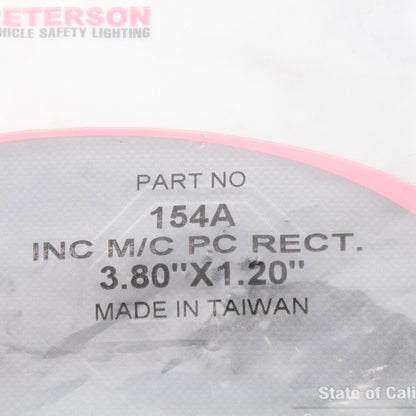 Peterson 154A Amber Side Marker & Clearance Light +Housing No Mount Bracket