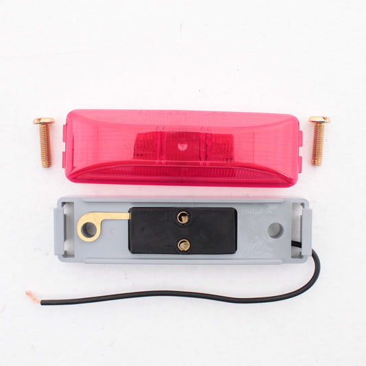 Peterson 154R Red Clearance Side Marker Light +Housing & Mounting Bracket
