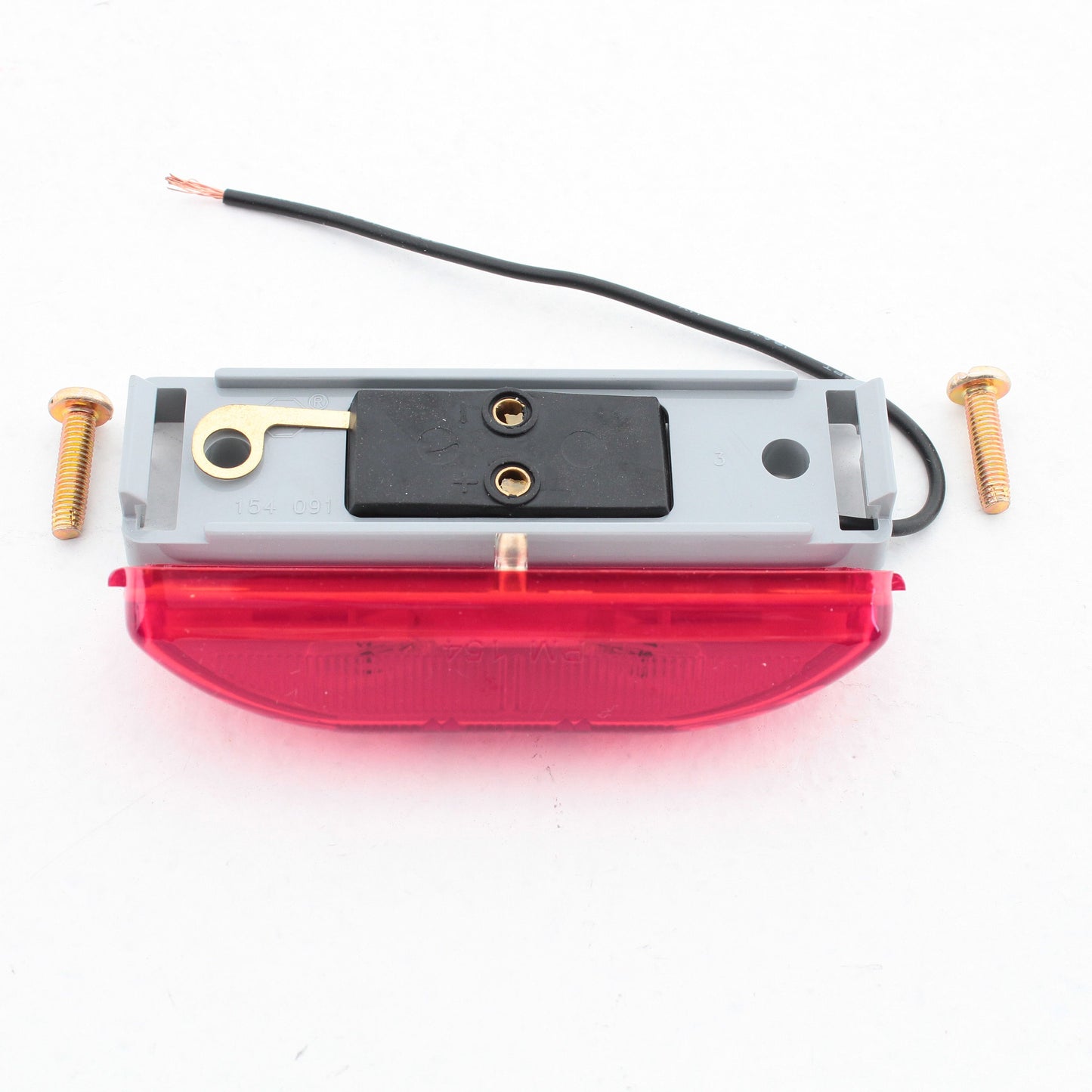 Peterson 154R Red Clearance Side Marker Light +Housing & Mounting Bracket