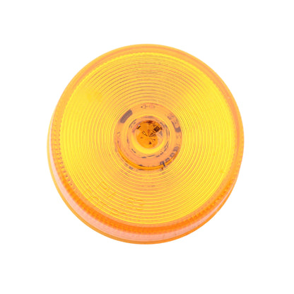 Peterson 163A-MV Amber 2.5" Round LED Marker Clearance Light Multi-Volt 5-Diode