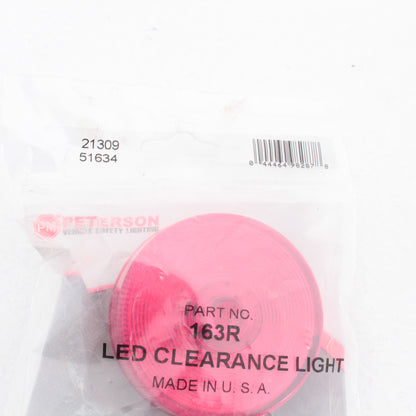 Peterson 163R Red Piranha LED Clearance Side Marker 2.5" Light Sealed