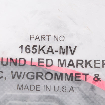 Peterson 165KAMV Amber LED 2" Clearance Side Marker Kit MultiVolt with Grommet