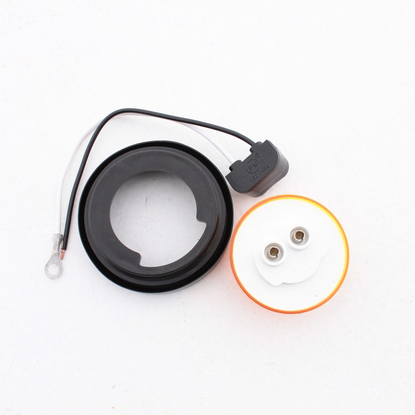Peterson 165KAMV Amber LED 2" Clearance Side Marker Kit MultiVolt with Grommet
