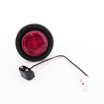 Peterson 165KRMV Red LED 2" Clearance Side Marker Kit Multi-Volt with Grommet