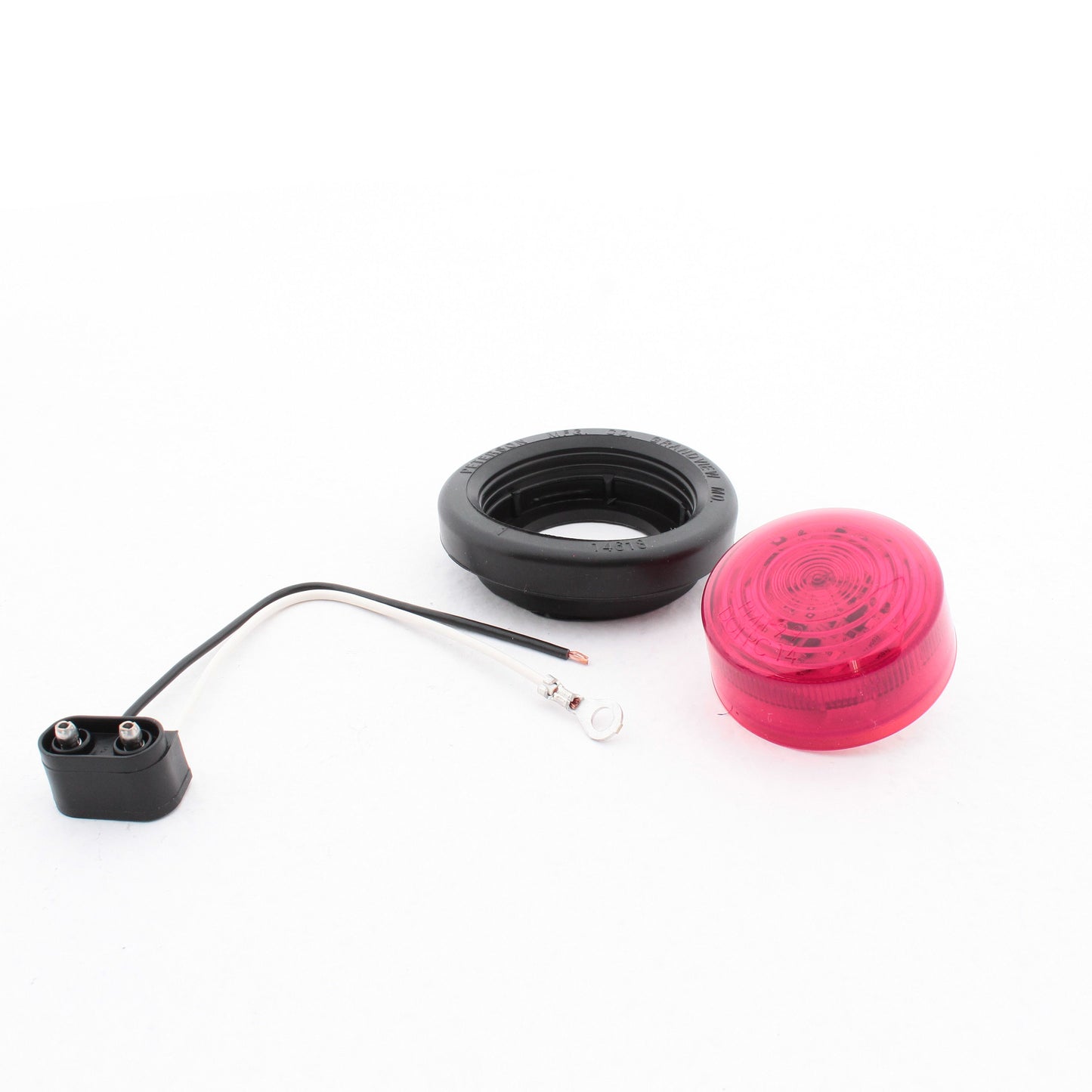 Peterson 165KRMV Red LED 2" Clearance Side Marker Kit Multi-Volt with Grommet
