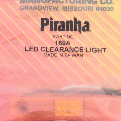 Peterson 169A Amber LED Clearance & Side Marker Light 2-Wire w/o Grommet Gasket