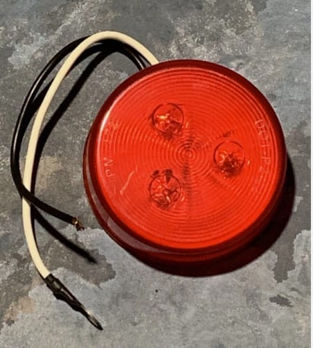 Peterson 172R Red 2.5" LED Marker Light w/ Wire