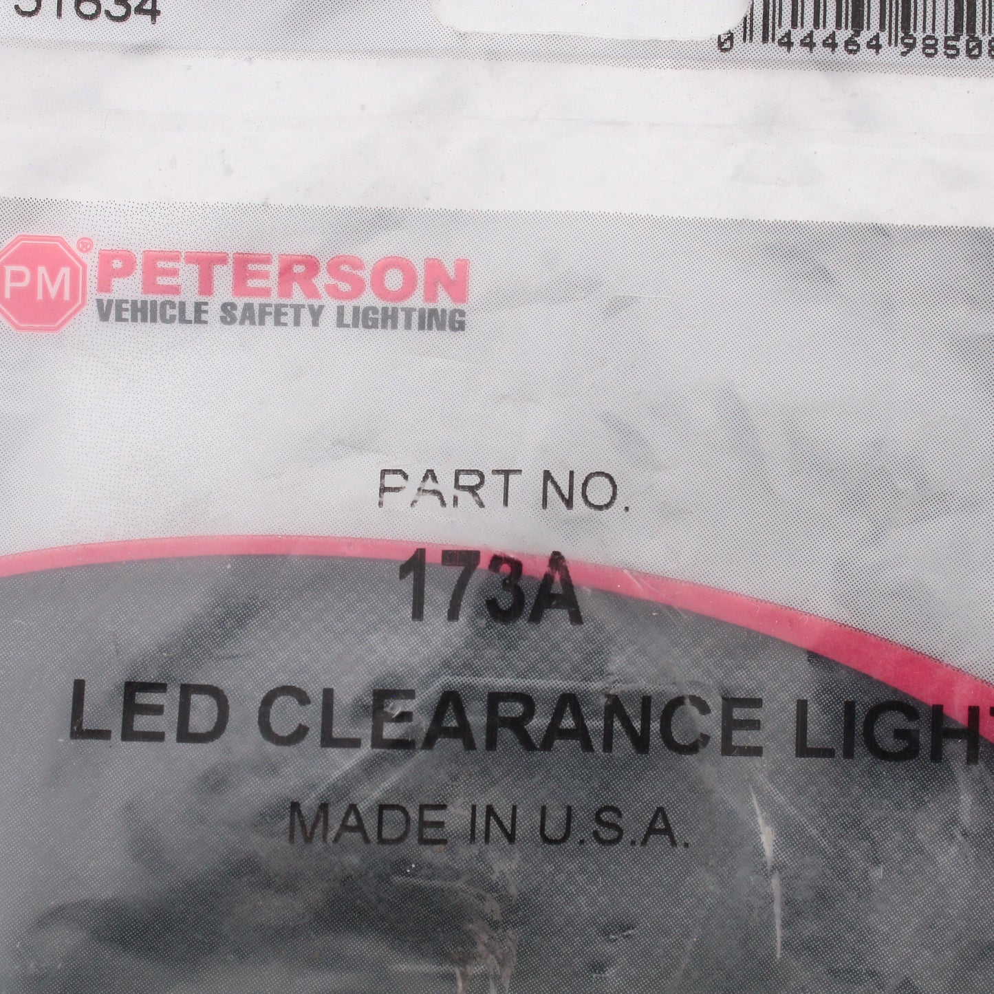 Peterson 173A Amber Piranha LED 2.5" Clearance & Side Marker Light with Reflex
