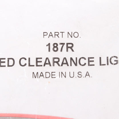 Peterson 187R Red LED Clearance and Side Marker Light w/ Reflex 2-Wire