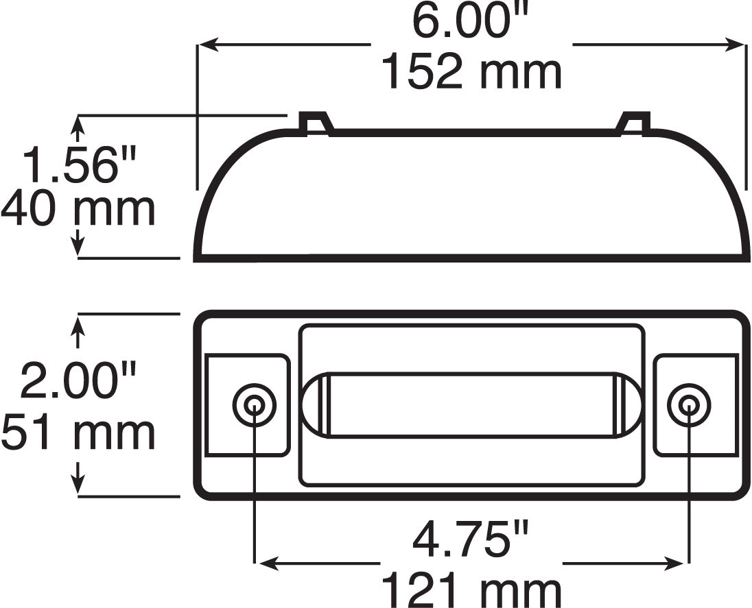Peterson 187R Red LED Clearance and Side Marker Light w/ Reflex 2-Wire
