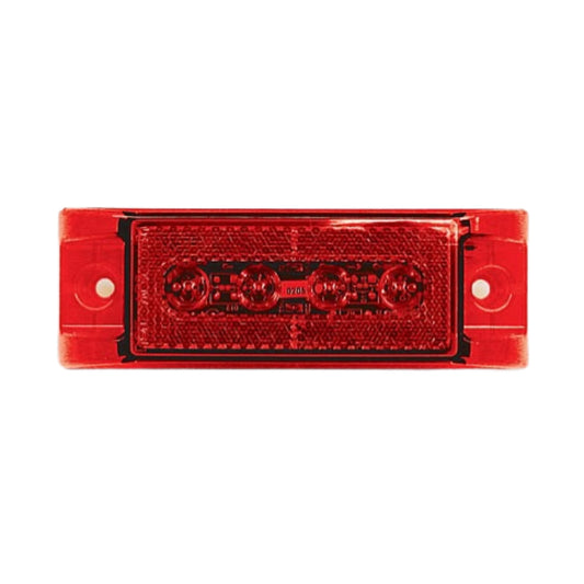 Peterson 188R Red Piranha LED Clearance/Side Marker Light w/ Reflex