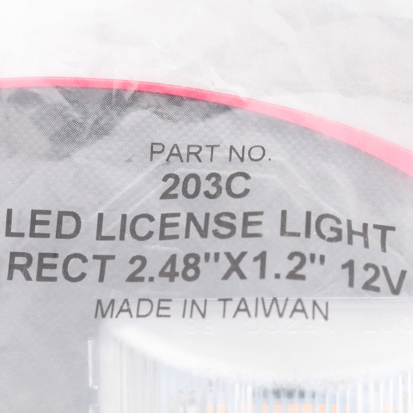 Peterson 203C Clear Rectangular LED License Light 2.48" x 1.2"