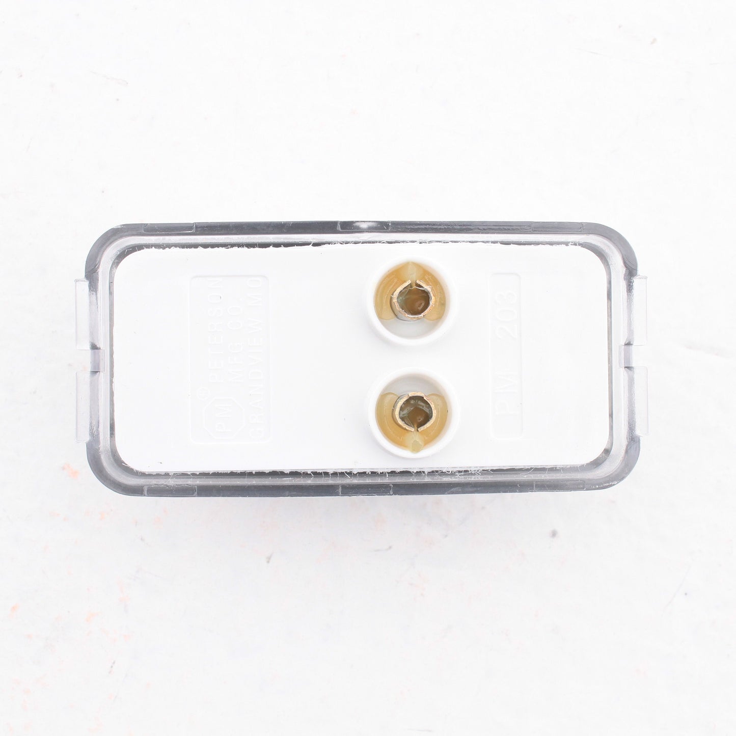 Peterson 203C Clear Rectangular LED License Light 2.48" x 1.2"