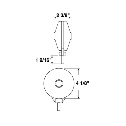 Peterson 313-2RA Red/Amber Double-Face Park and Turn Signal Light
