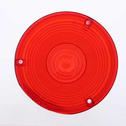 Peterson 334-15R Red Round 4.125" Lens for Single-Face Tail Light Replacement