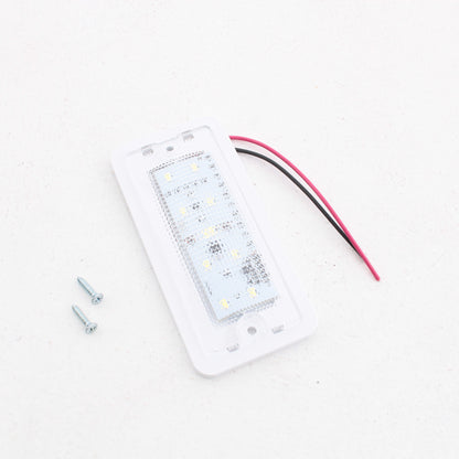 Peterson 368 White Rectangle LED Dome Interior Light Clear Lens