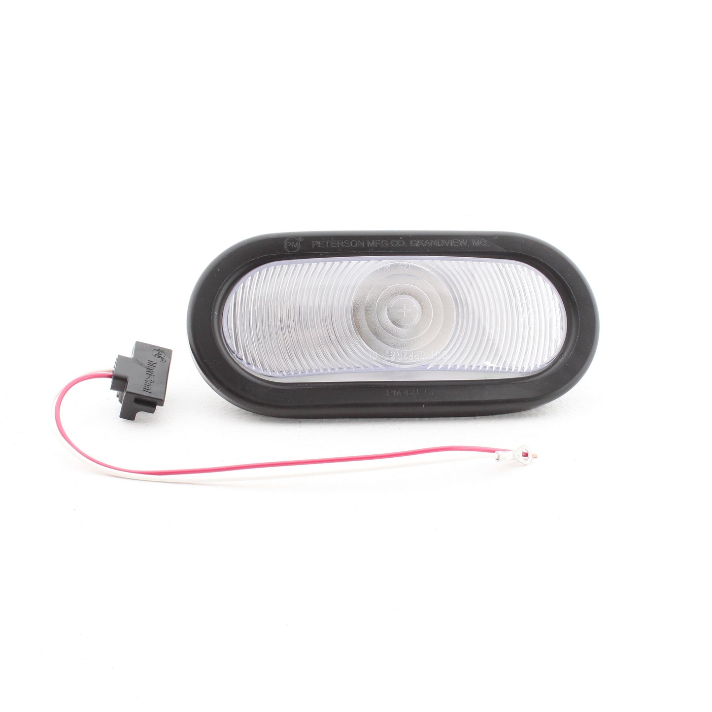 Peterson 416K 6.375" Clear Incandescent Oval Back-Up Trailer Light