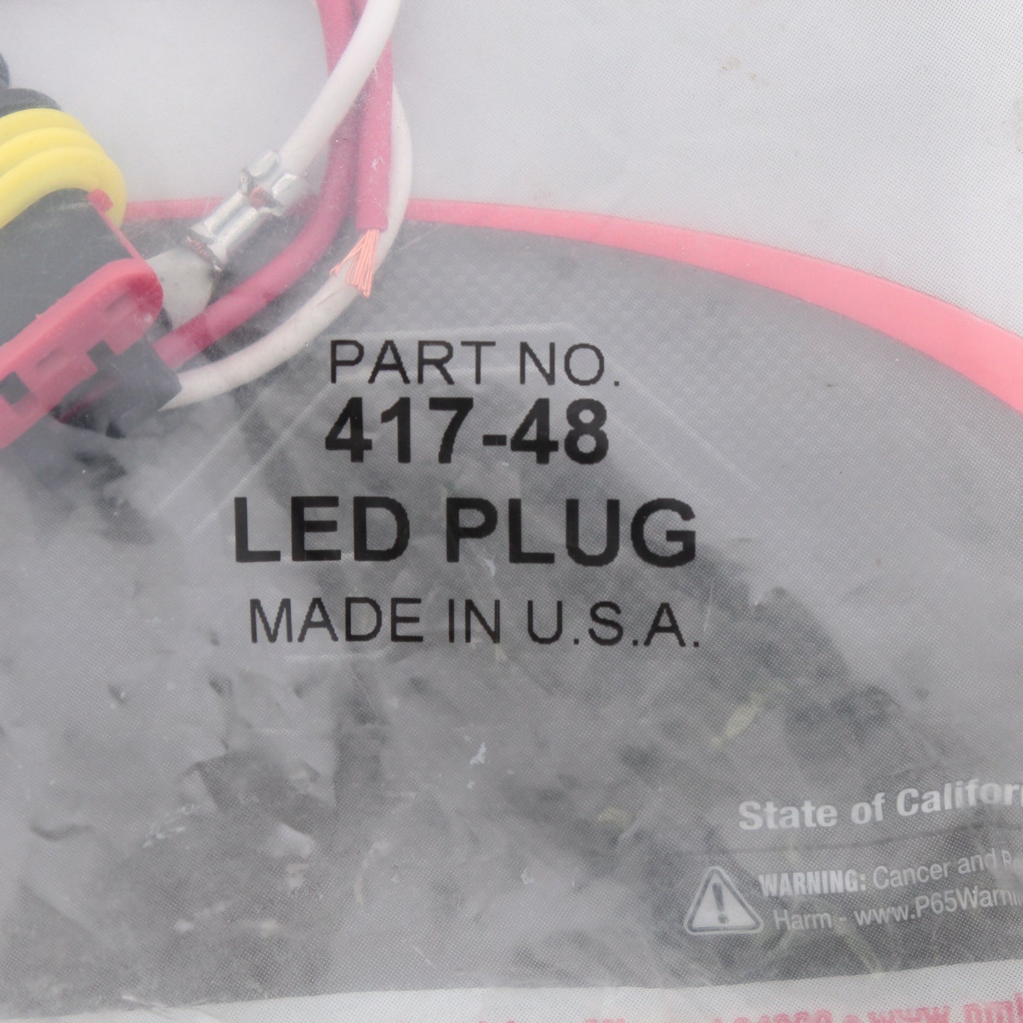 Peterson 41748 2-Wire Weatherproof Wiring Harness Plug 8" Leads for LED Lights