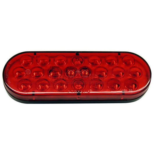 Peterson 420SR-1 Red Oval LED Strobe Light 6.50" x 2.25"