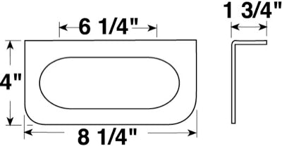 Peterson 42109 Surface Mount Black Oval 8.25" for 421 Series Lights