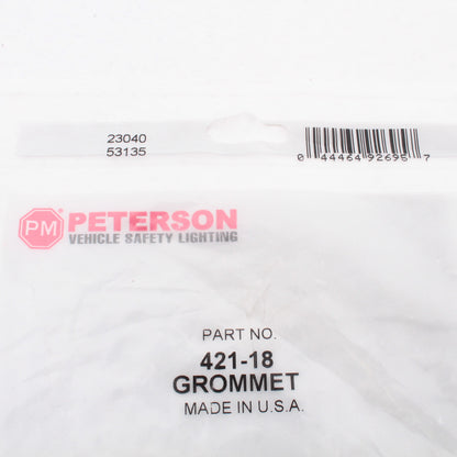 Peterson 42118 Oval Grommet for 6.5" Stop Turn Tail Light Mount
