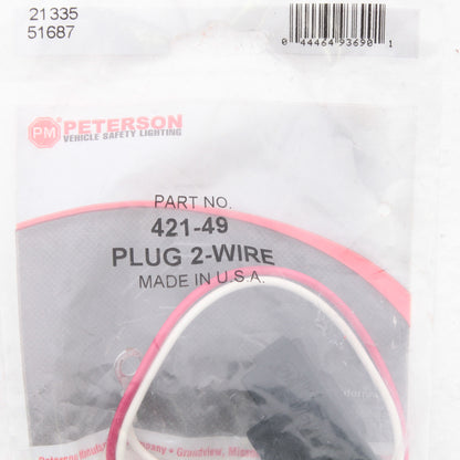 Peterson 42149 Incandescent Pigtail 2-Wire Right Angle