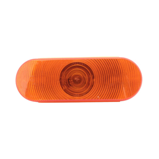 Peterson 421A 6.5" Amber Oval Turn Signal Light Grommet Mount