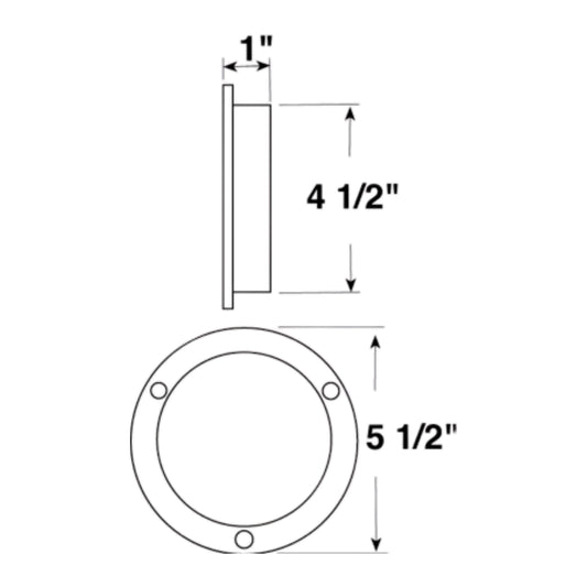 Peterson 424-09 Black Snap-In Mounting Bracket