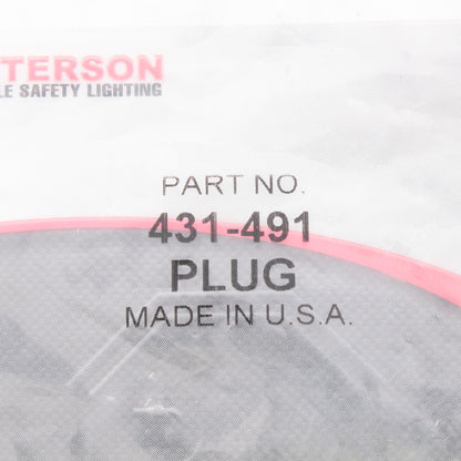 Peterson 431491 10.5" 3-Wire Molded Straight Plug Stop Turn Tail Lamp Connector