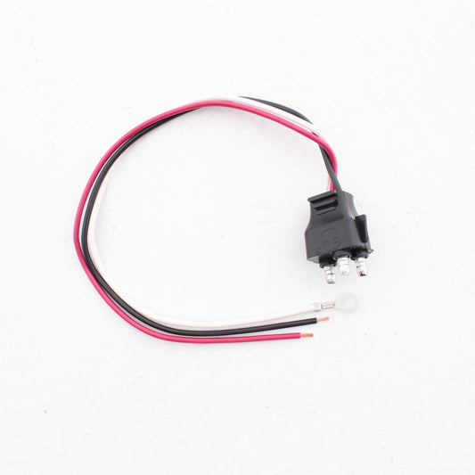 Peterson 431491 10.5" 3-Wire Molded Straight Plug Stop Turn Tail Lamp Connector