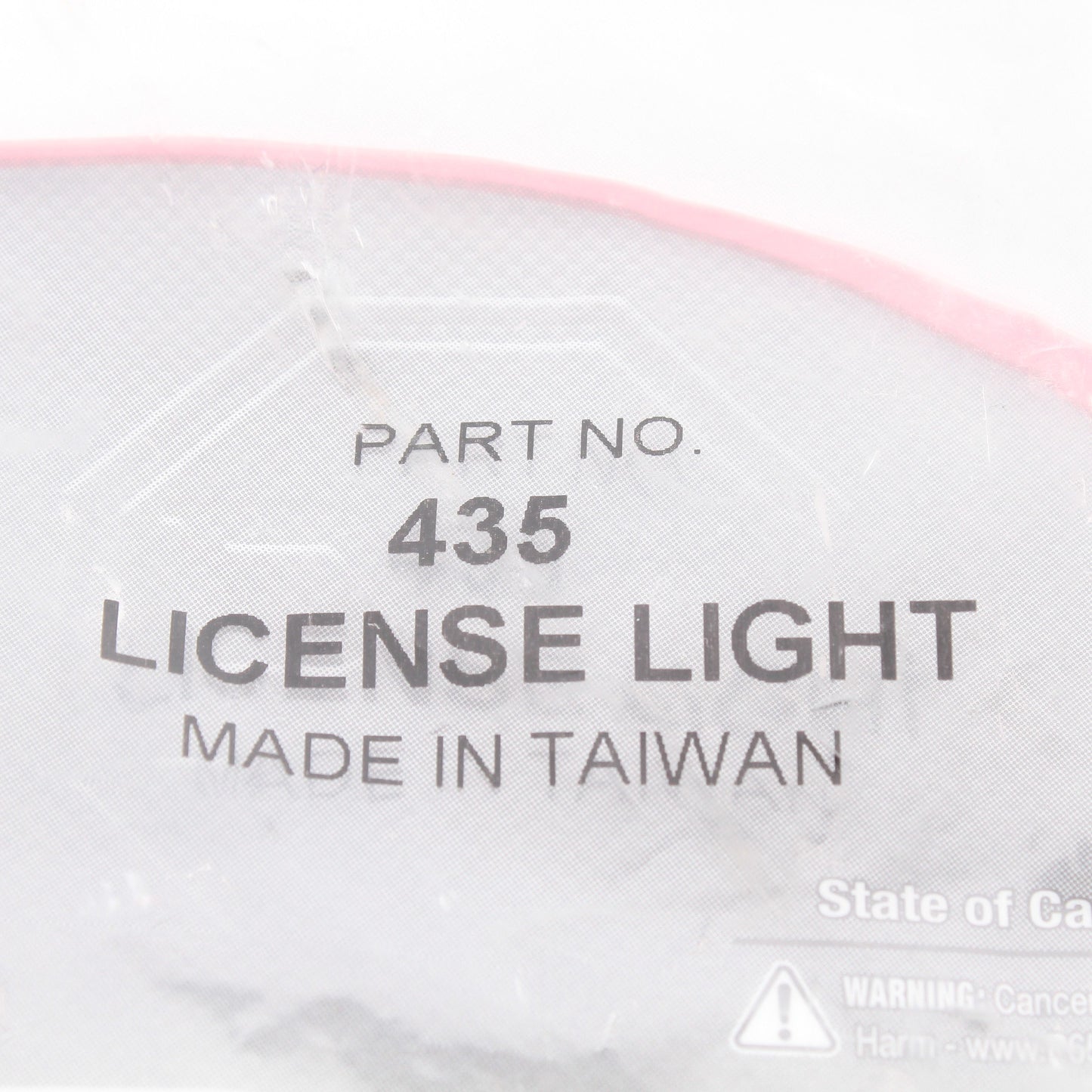 Peterson 435 Surface Mount Clear Chrome License Plate Light