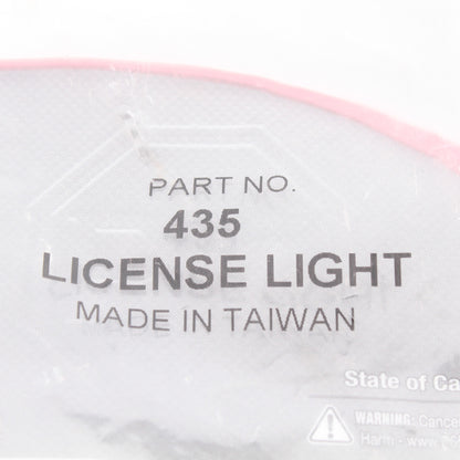 Peterson 435 Surface Mount Clear Chrome License Plate Light
