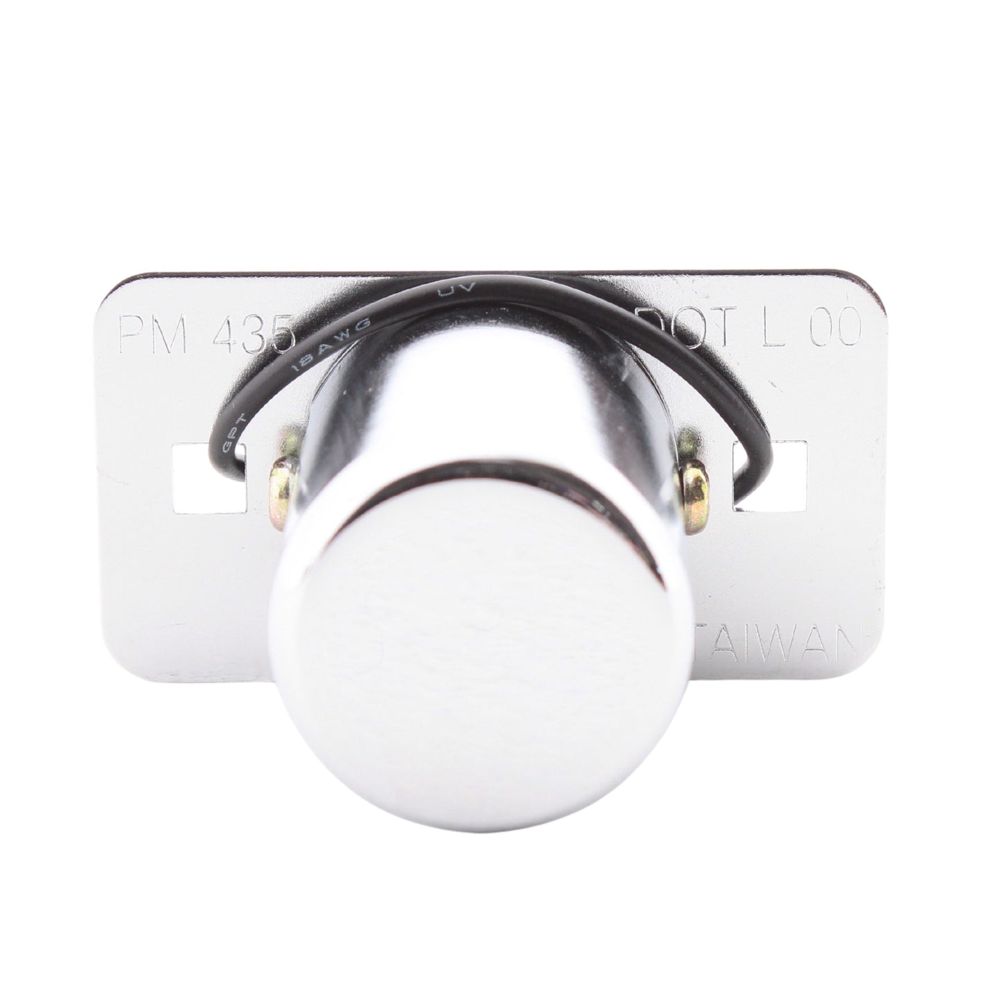 Peterson 435 Surface Mount Clear Chrome License Plate Light