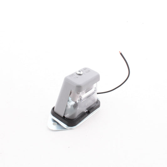 Peterson 436 Clear License Plate Light VIBAR Socket Tough Polycarb Lens ABS Hood