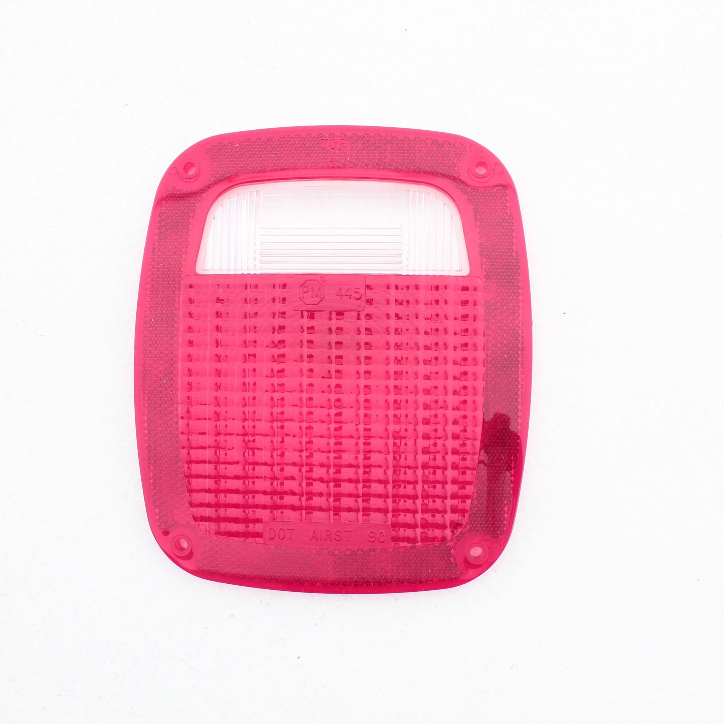 Peterson 44525 Red Clear Polycarbonate Tail Light Replacement Lens