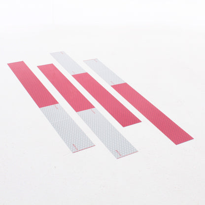 Peterson 4654K Reflective Tape Kit Red/White 18x2" Conspicuity 4 Strips