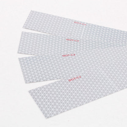 4pc Peterson 4674K White Reflective Marking Tape Kit 2" x 18" Adhesive