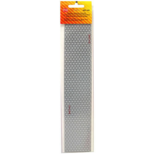 4pc Peterson 4674K White Reflective Marking Tape Kit 2" x 18" Adhesive