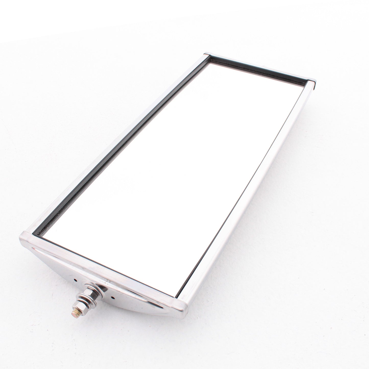Peterson 617X Stainless Steel 6-1/2" x 16" Pillow-Back Convex Wide Angle Mirror